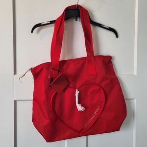 Victoria's Secret Red Heart-Accent Tote